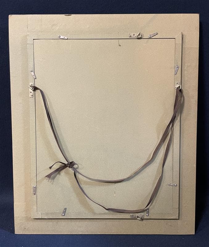 「真作」作者不明　静物画　油彩画　額装　サイン有り　F6号