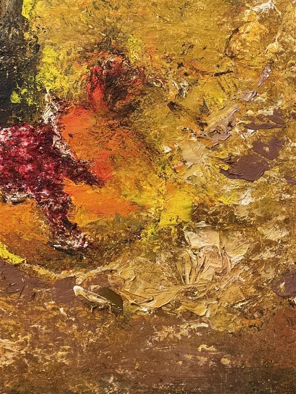 「真作」作者不明　静物画　油彩画　額装　サイン有り　F6号