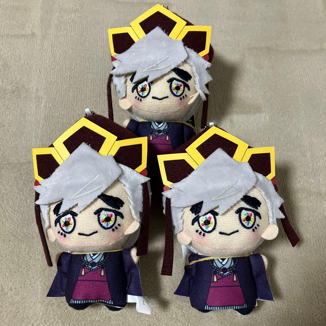 鬼滅の刃 ちびぐるみ ぬいぐるみ マスコット vol.6 童磨　3つセット