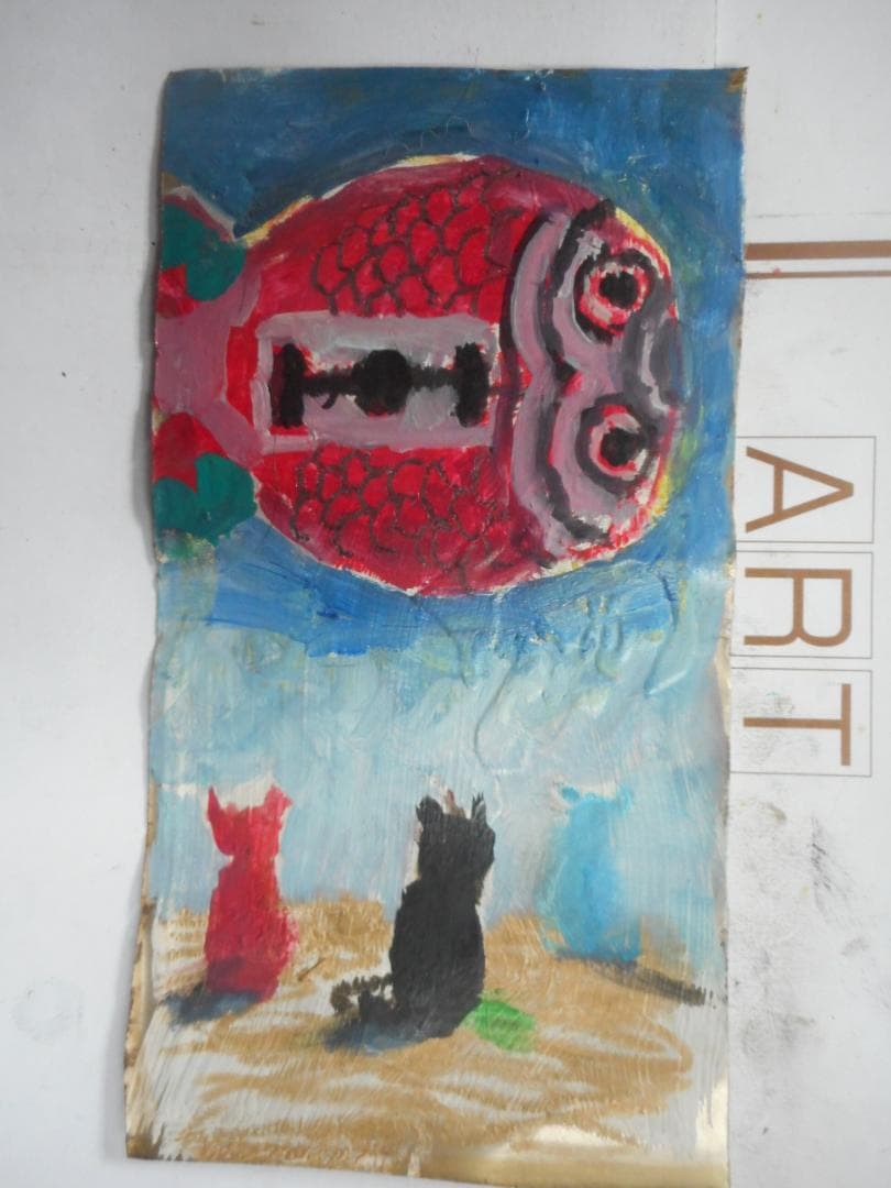 金魚と猫