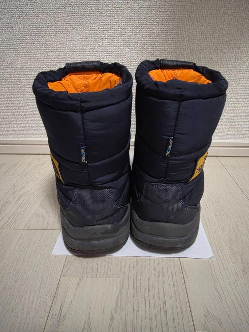 THE NORTH FACE ヌプシブーティ ネイビー オレンジ（27cm）