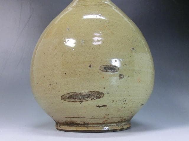 徳利■古い黄瀬戸(江戸期) とっくり 酒器 花瓶 時代物 骨董品■