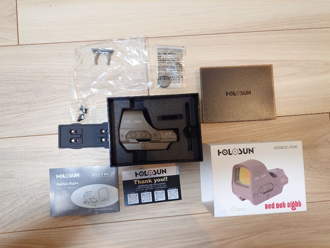 HOLOSUN HS510C-FDE レッド　レンズカバー、ライザー付き