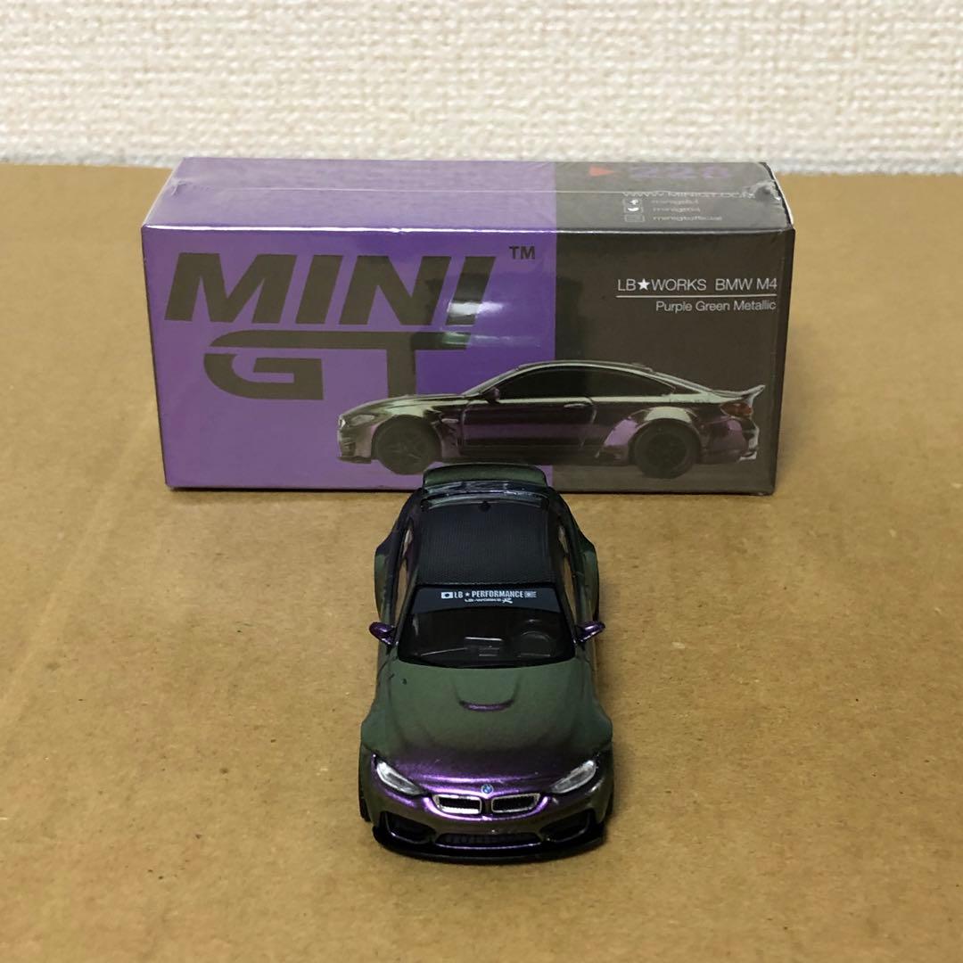 MINI GT　LB WORKS BMW M4　パープル グリーン メタリック
