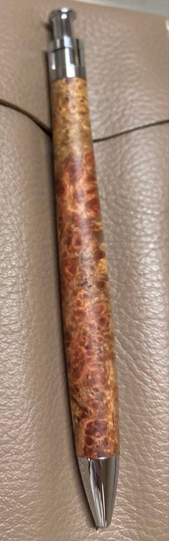 工房楔　花梨紅白　花梨瘤　アンボイナ　ボールペン ルーチェペン　未使用品