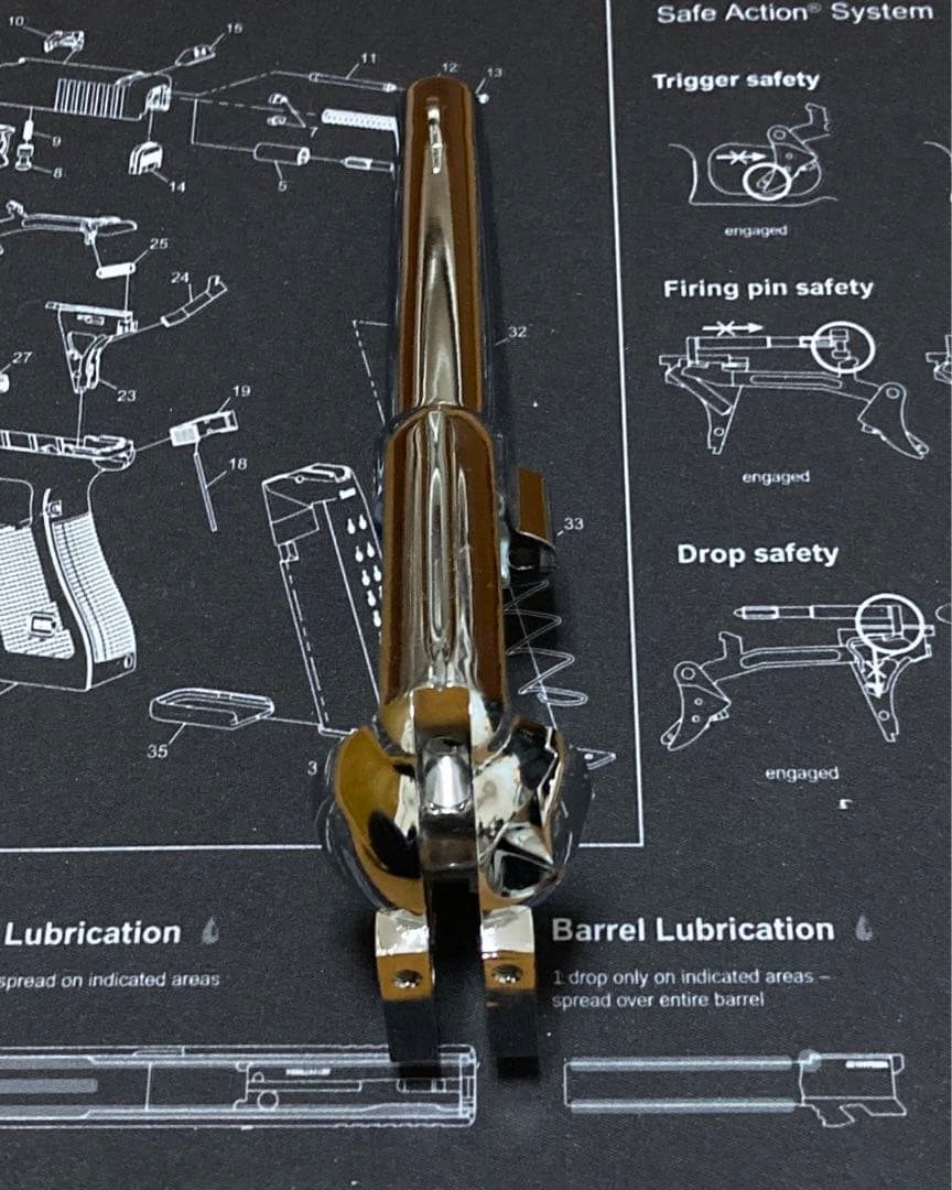 新品 未使用 ハートフォード SAA 用 シルバー シビリアン バレル フレーム