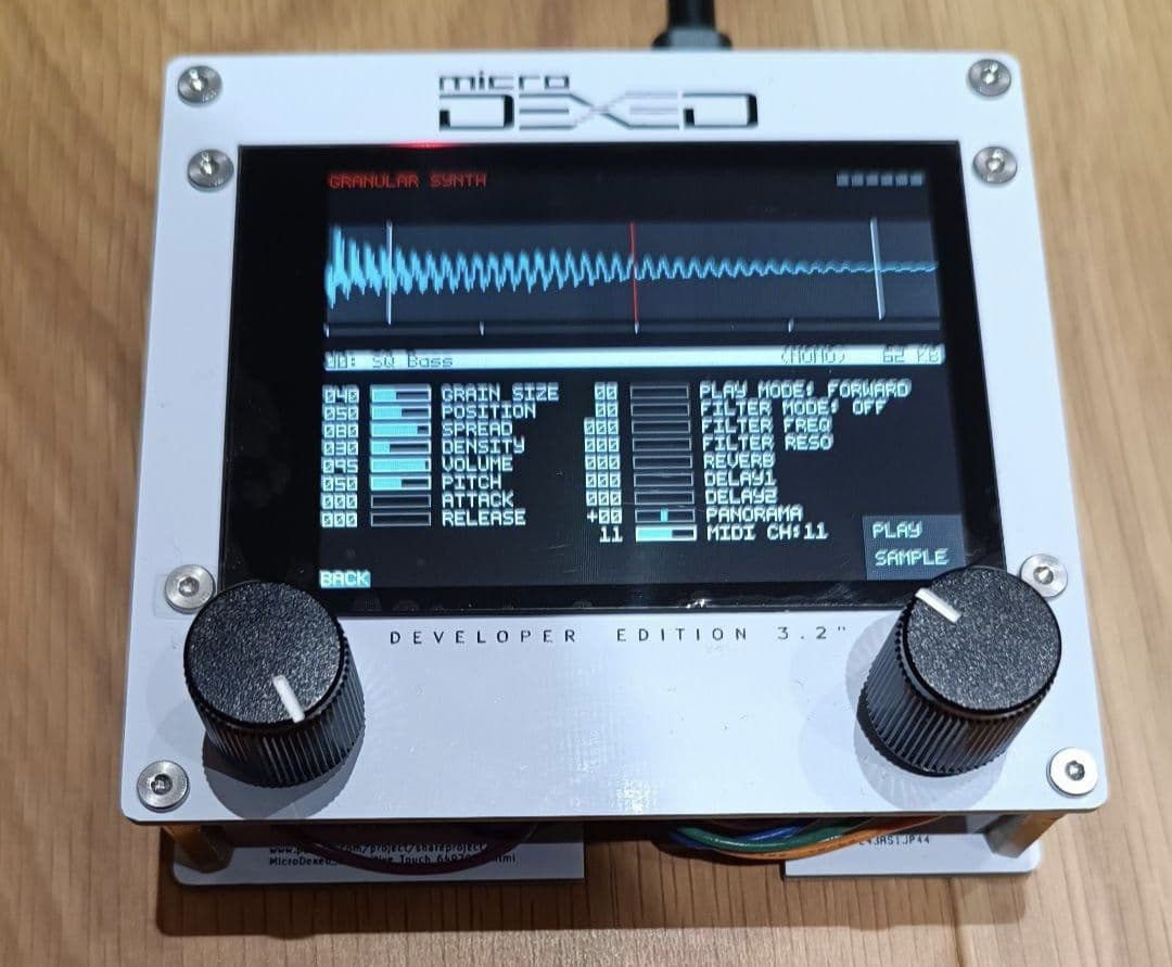 MicroDexed Touch　音源モジュールシンセサイザー