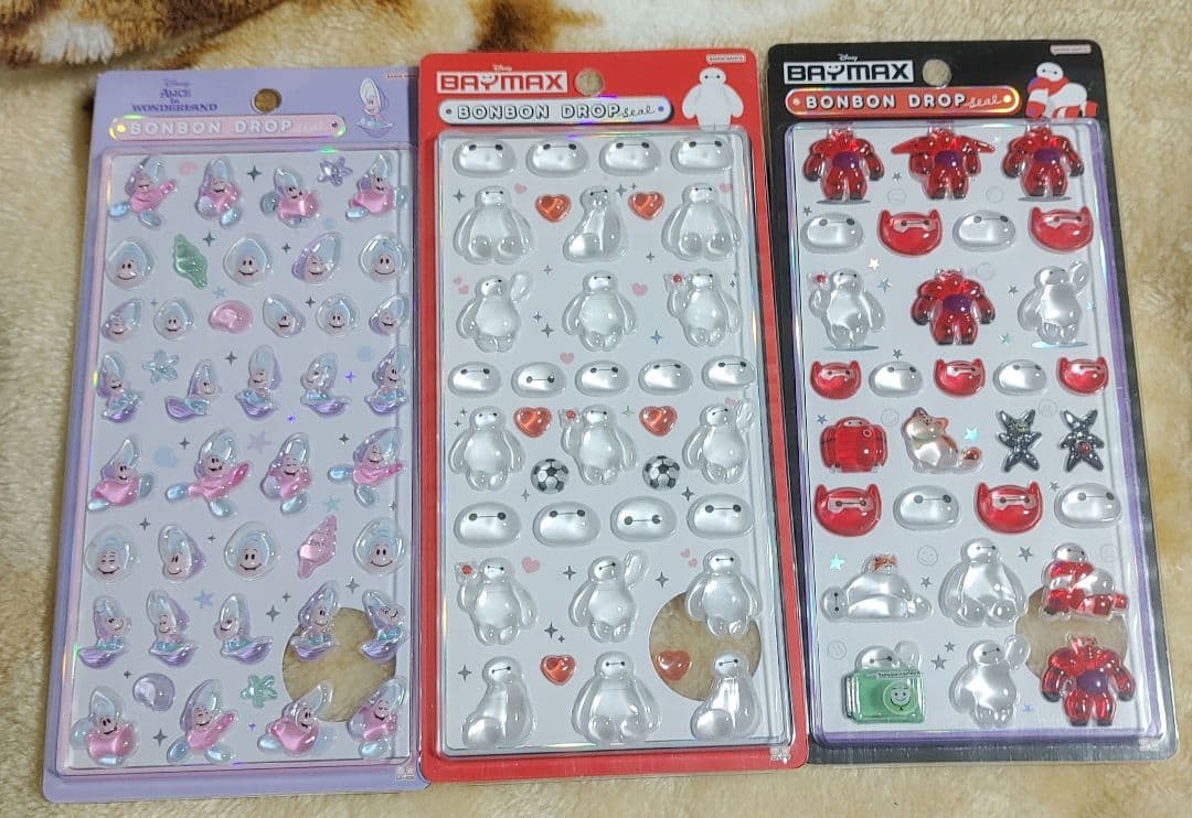 正規品 新品 ボンボンドロップシール ディズニー 大 6枚 プーさん