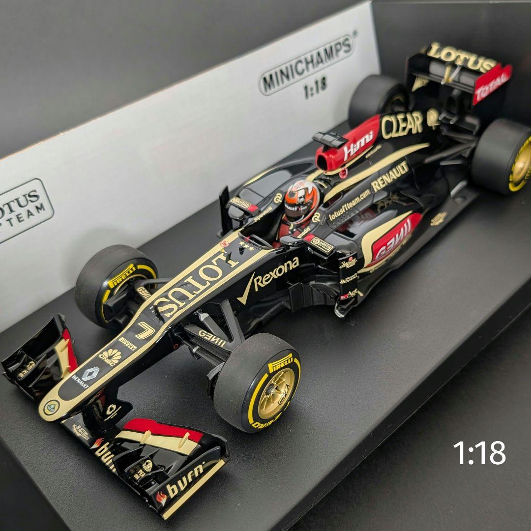 ミニチャンプス 1/18 ロータス ルノー E21 2013 K.ライコネン