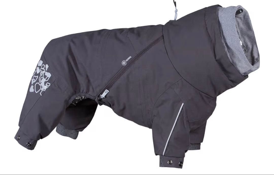 犬用レインコート 防水 黒 25Sサイズ