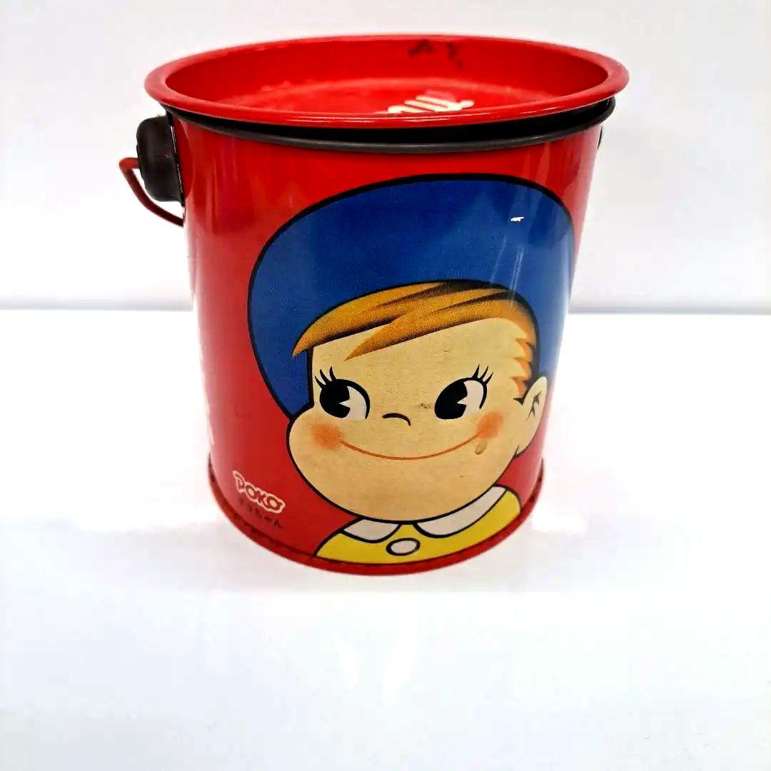 Milky 玩具菓子　不二家　ポコちゃんの缶