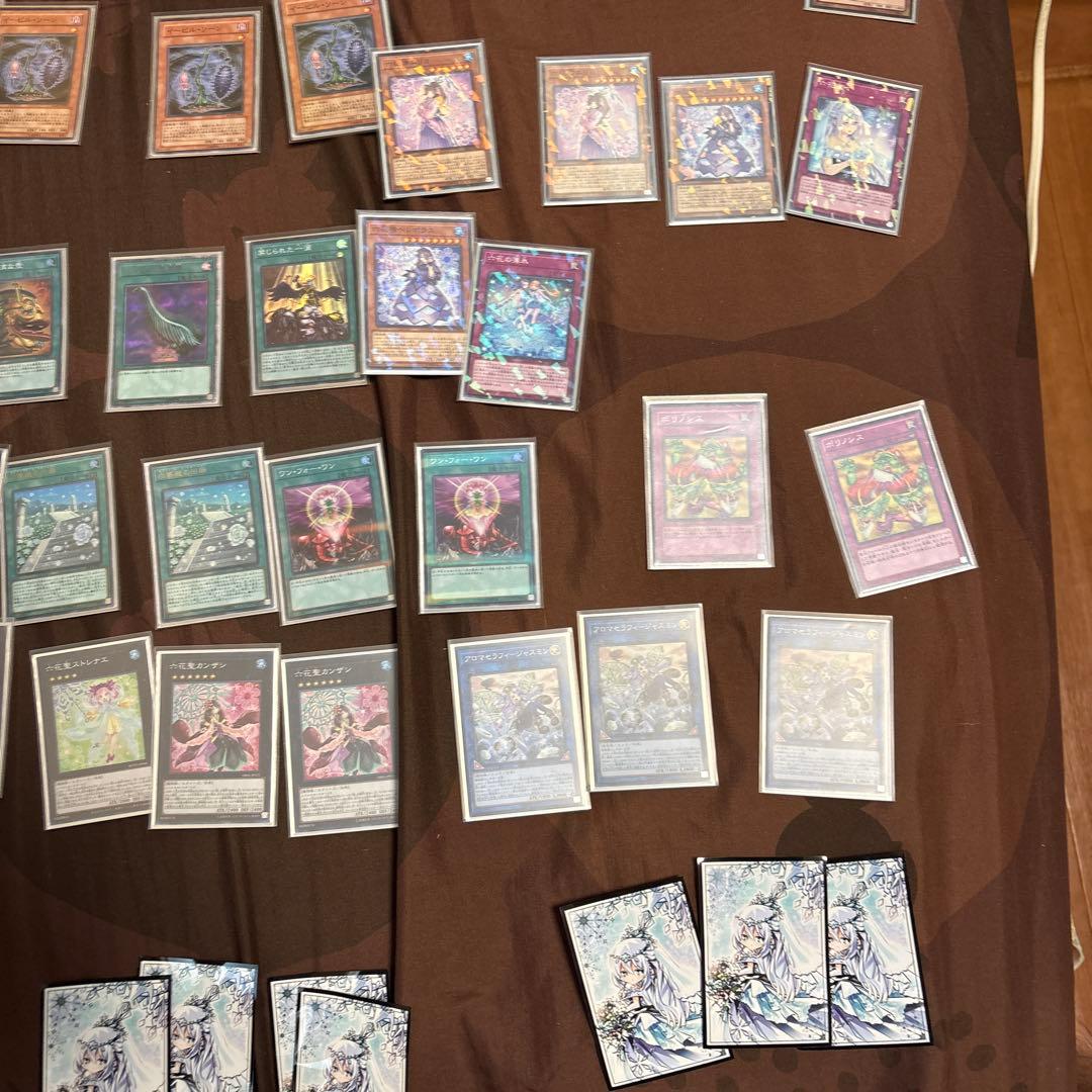 遊戯王　六花聖デッキとスリーブセット