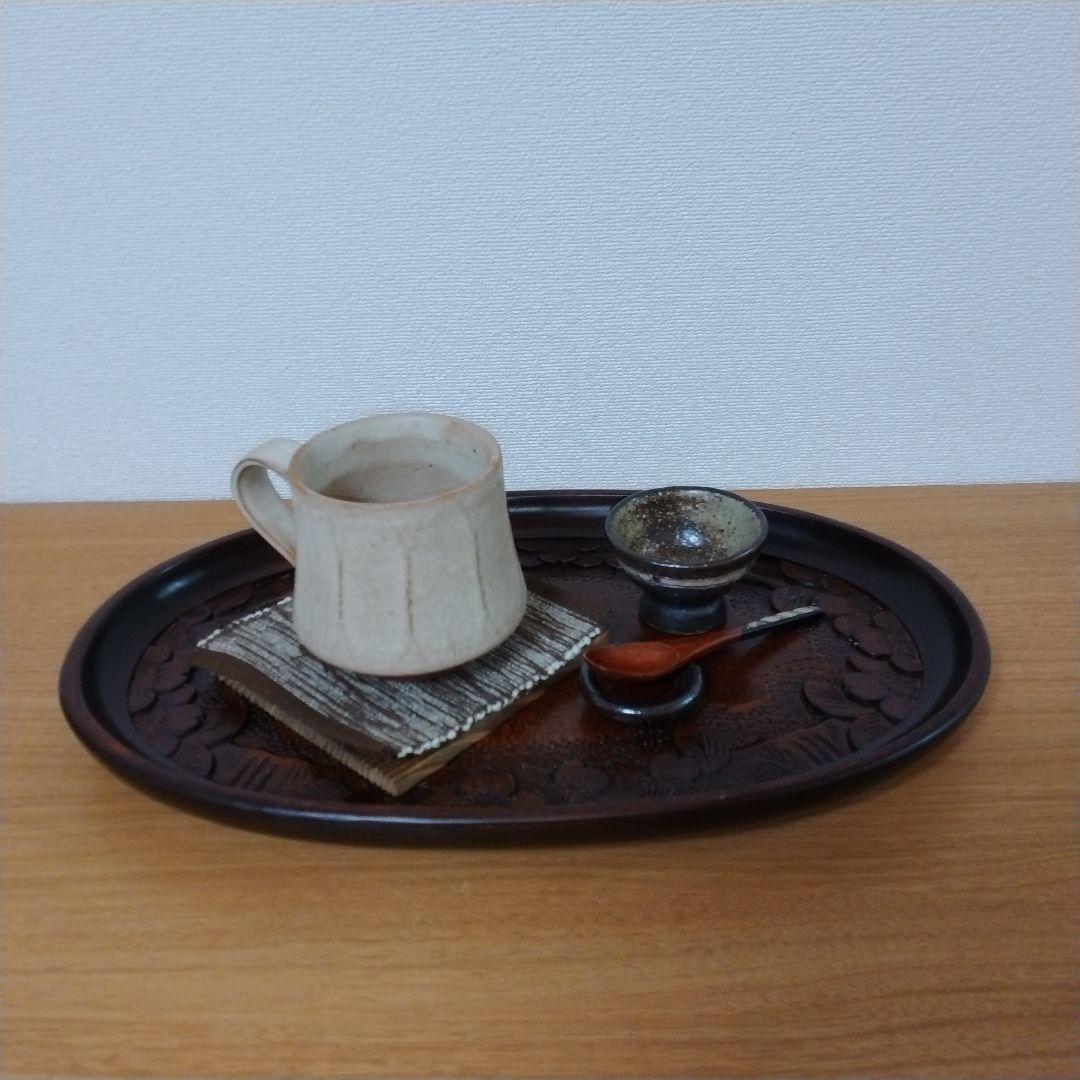 軽井沢彫り　盆　トレー