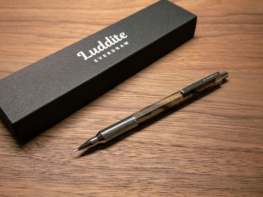 ラダイト エバードロー 黒柿 Luddite EVERDRAW 木軸ペン
