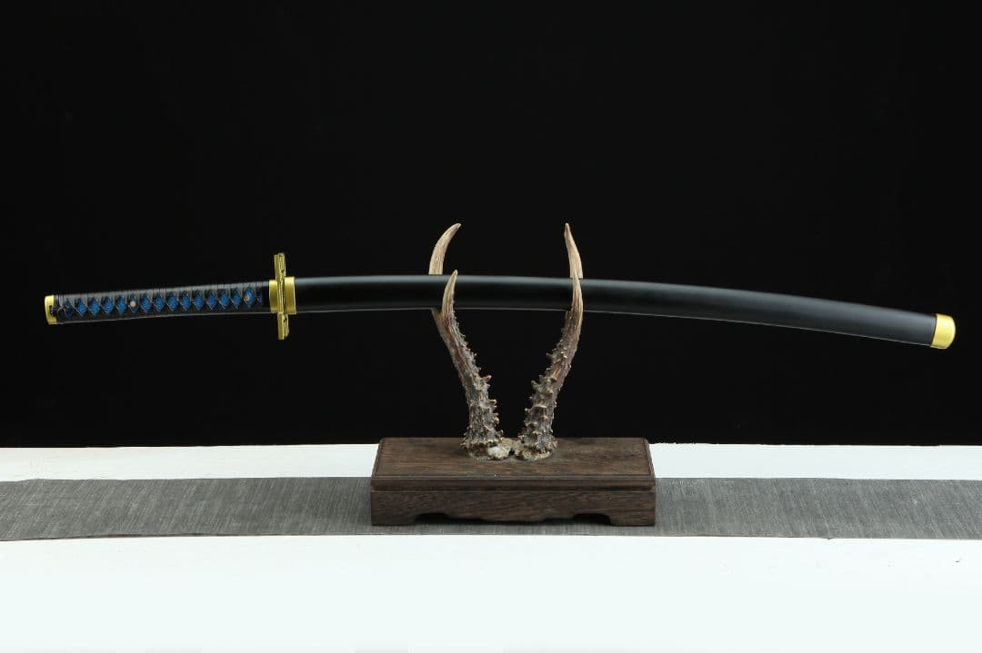 1065-武具 刀装具 日本刀　模造刀 居合刀 武士道 武蔵 鑑賞用 手鍛造打