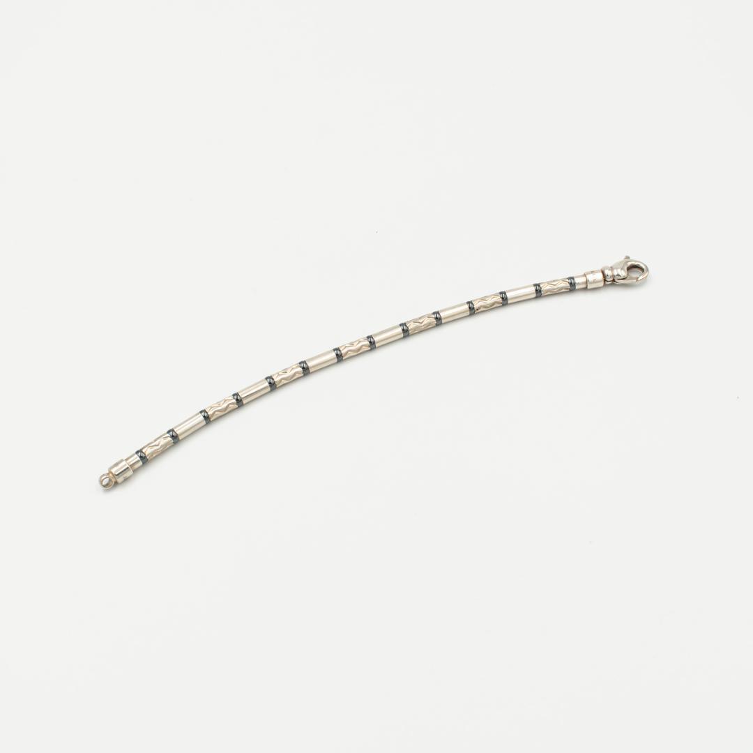 ティファニー エッチド ブレスレット アズテック ジグザグ 19.6cm