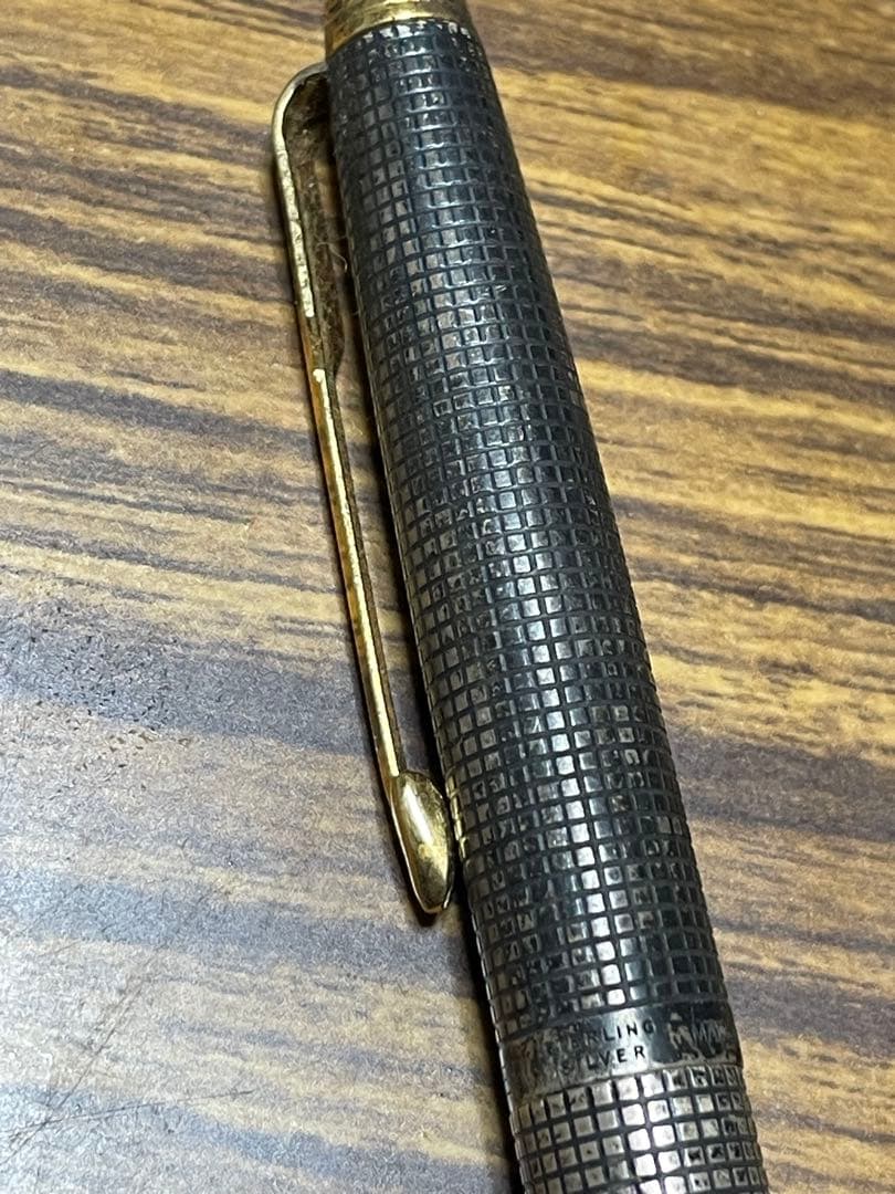 PARKER パーカー　スターリングシルバー万年筆　USA 14金ペン
