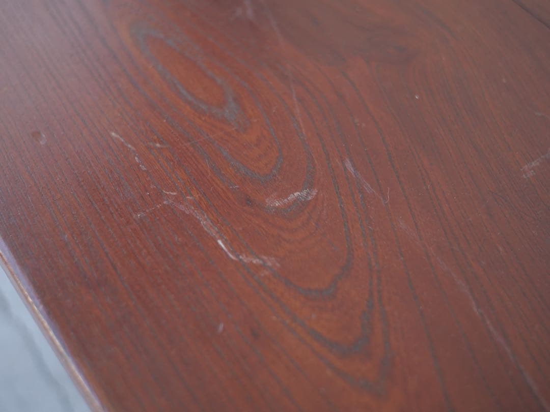 文机　赤茶　机　座卓　展示台　台　花台　古家具　古道具　アンティーク　昭和レトロ