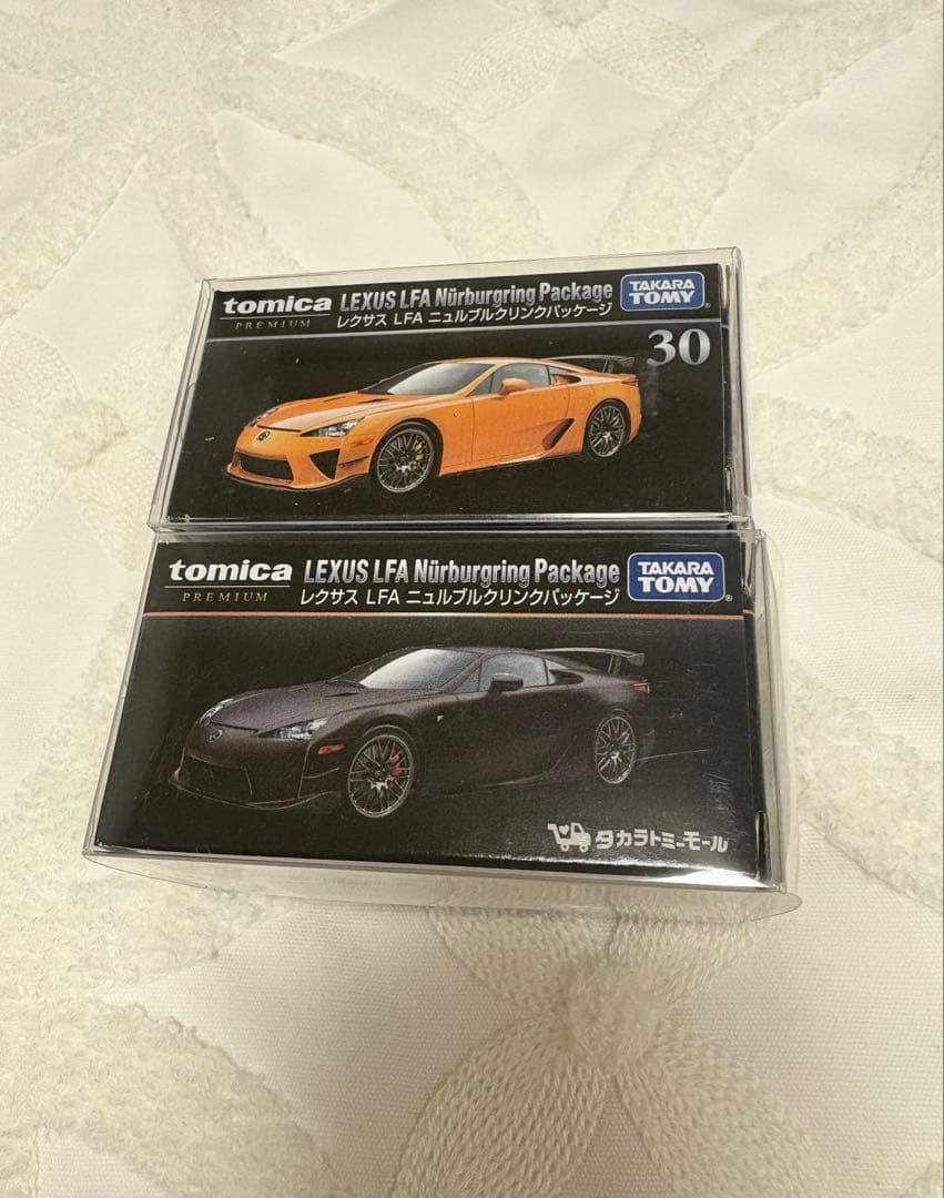 【新品未使用】トミカプレミアム レクサスLFAニュルブルクリンクパッケージ2種
