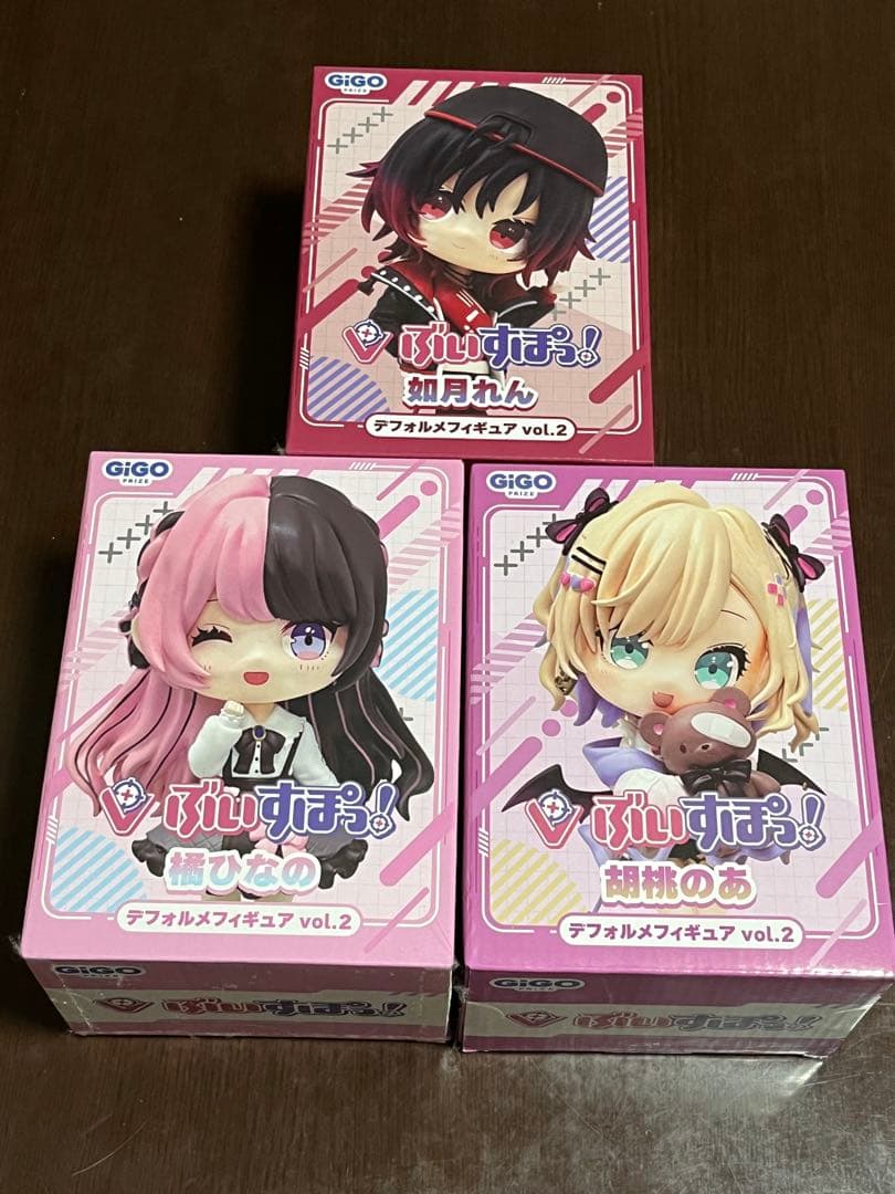 ぶいすぽっ！デフォルメ　フィギュア gigo 胡桃のあ 橘ひなの 如月れん