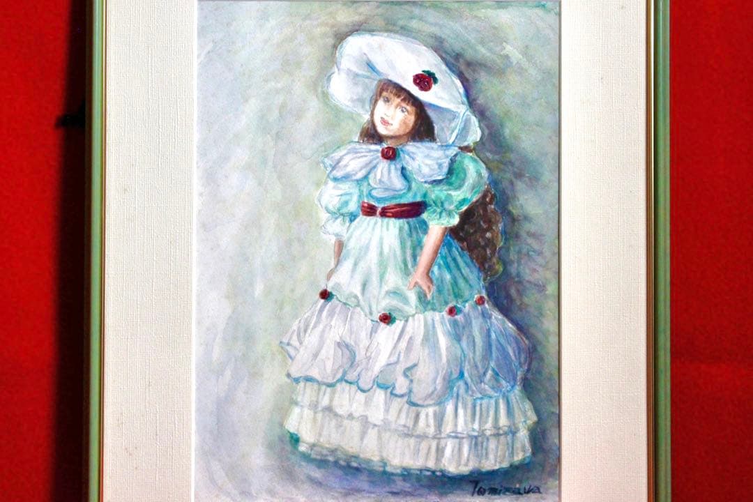 花乙女コレクション【Tomizawa　仮題・フランス人形　水彩画】