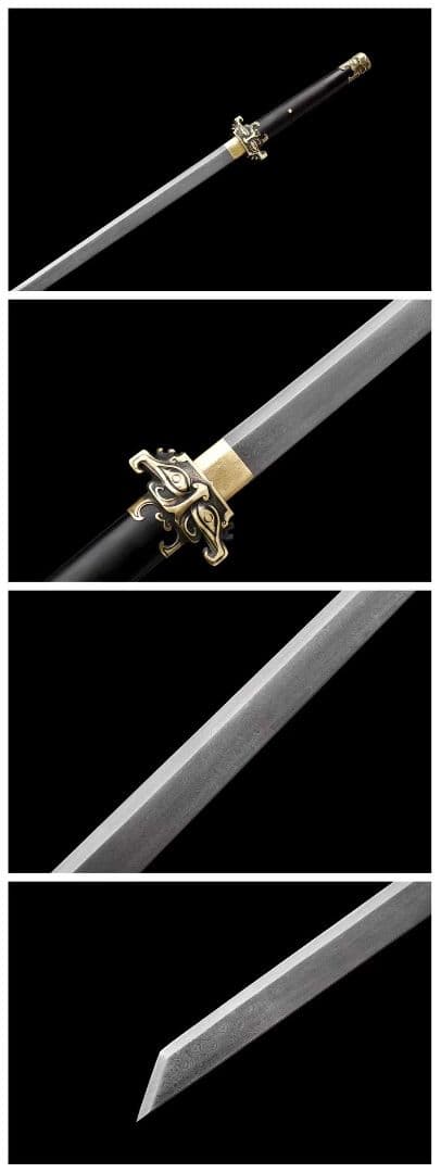 【鬼面唐横刀】古兵器 刀装具 日本刀　模造刀 居合刀 武士道 鑑賞用 美術刀