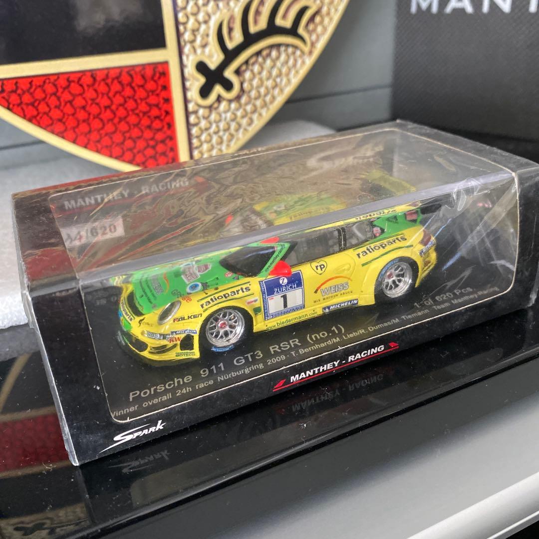 ミニカー MantheyRacing Porsche 911 GT3 RSR 2009