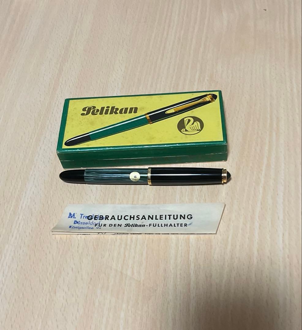 PELIKAN 400 万年筆 グリーンストライプ