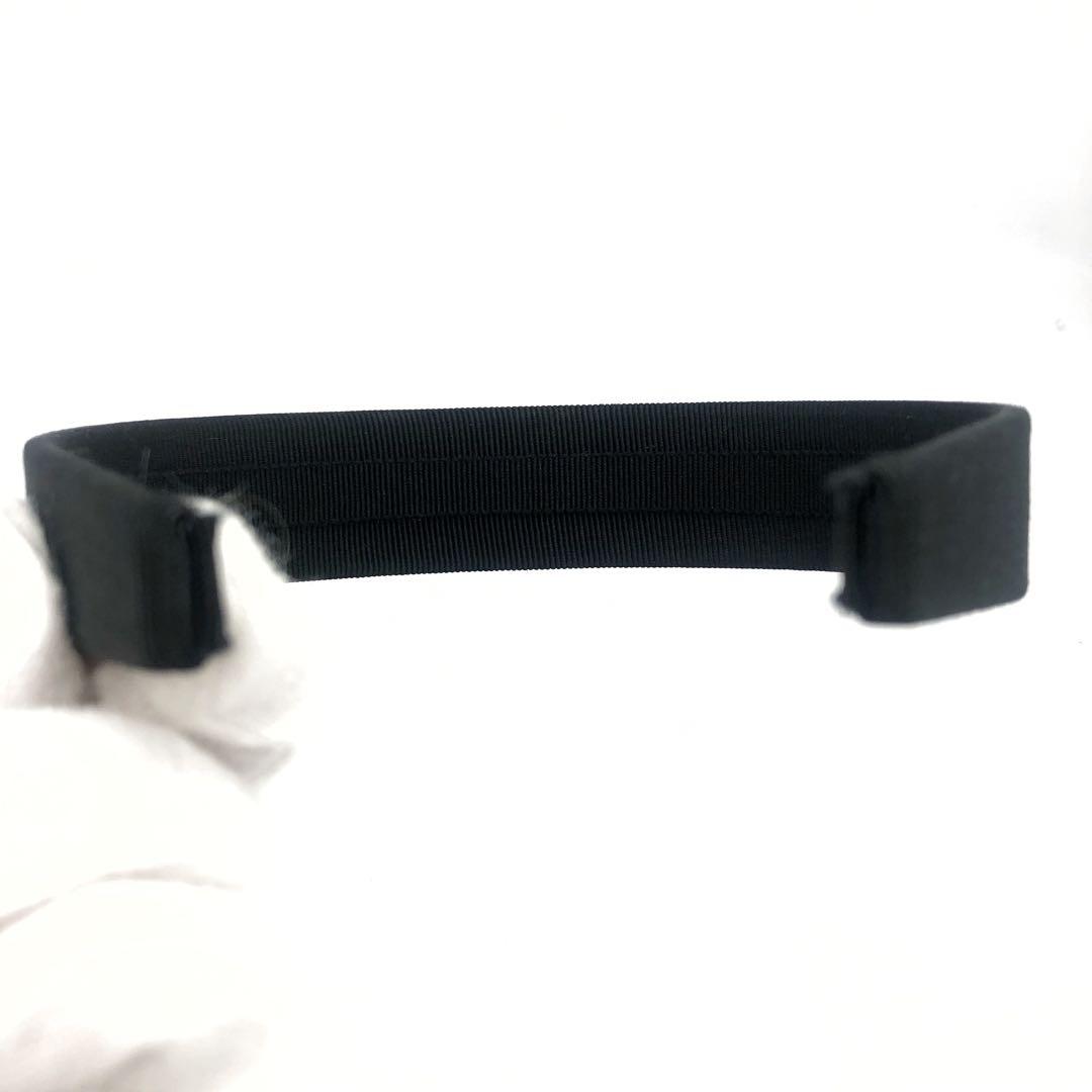 未使用級✨フェラガモ カチューシャ　ヴァラリボン　ビジュー ブラック