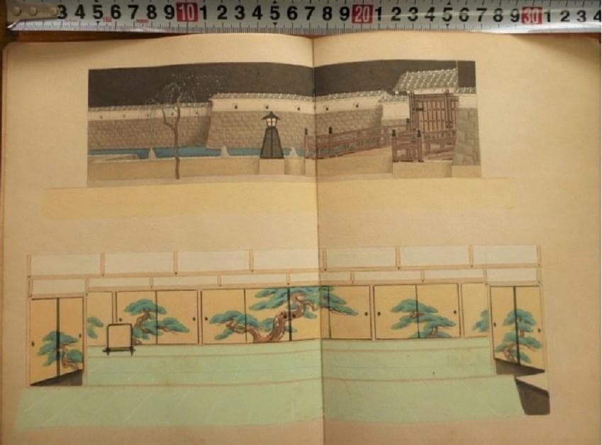戦前　小貫春陽 道具帳　舞台装置 大道具　歌舞伎背景画家　舞台美術家　勝川