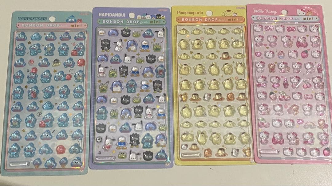 正規品！ボンボンドロップシールサンリオmini8枚セット
