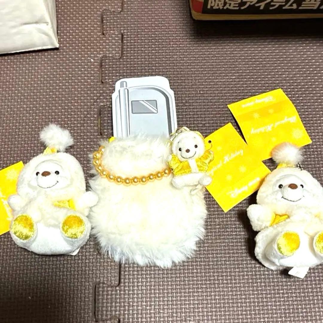 ‼️希少新品‼️ディズニー　プーさん　キーホルダー2個と携帯ケース　平成レトロ　レア