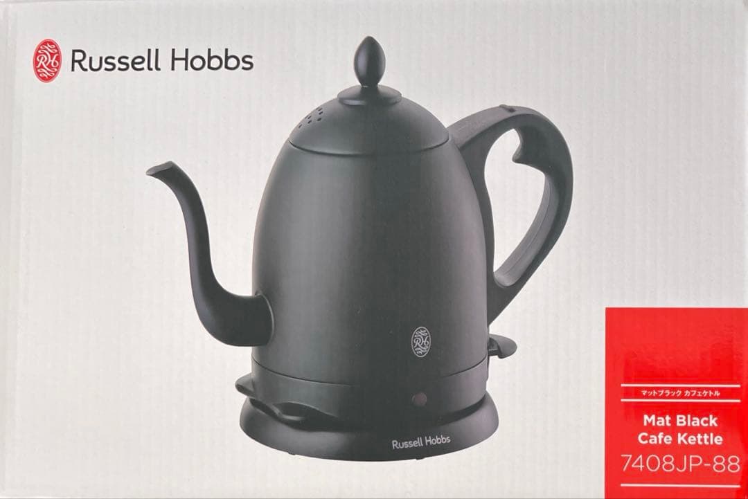 【新品・未使用】ラッセルホブス7408JP-88 電気ケトル マットブラック