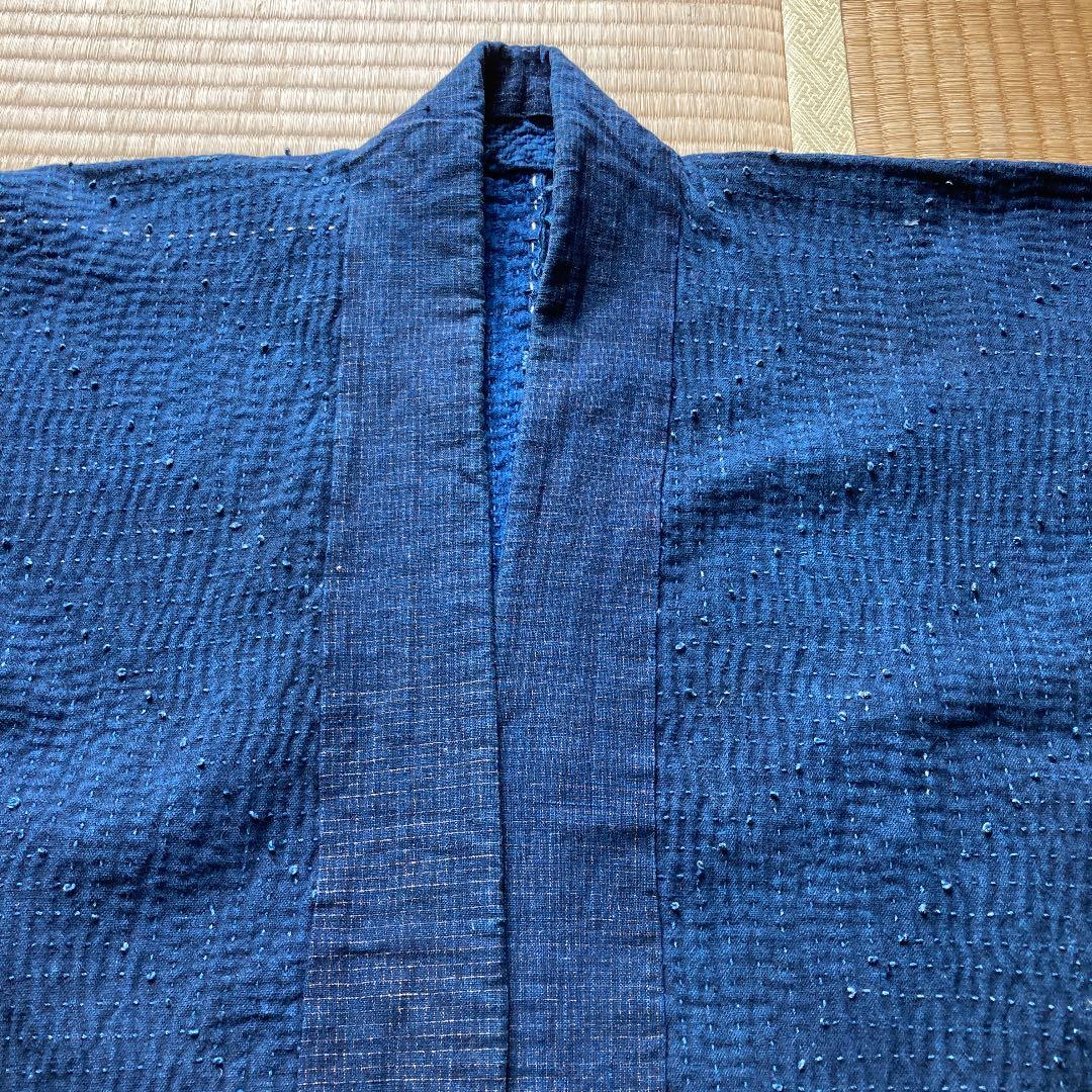 庄内刺し子 半纏野良着 藍染