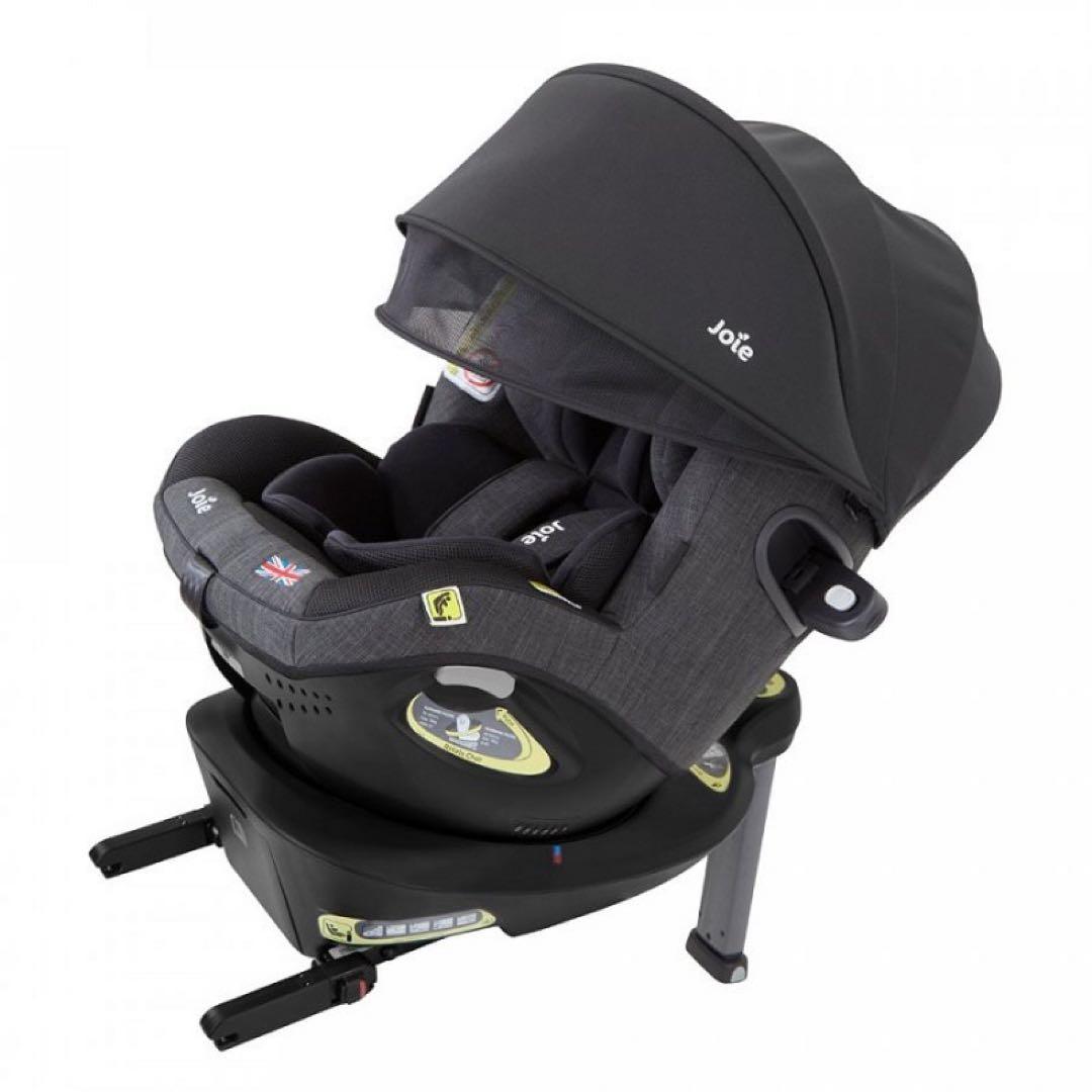 Joie 車用チャイルドシート ブラック アイ・アーク360 キャノピー付き