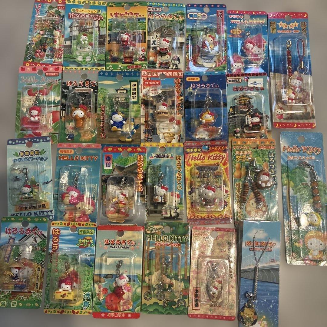 【売り切り】26個ご当地キティ　根付　ストラップファスナーストラップまとめ売り