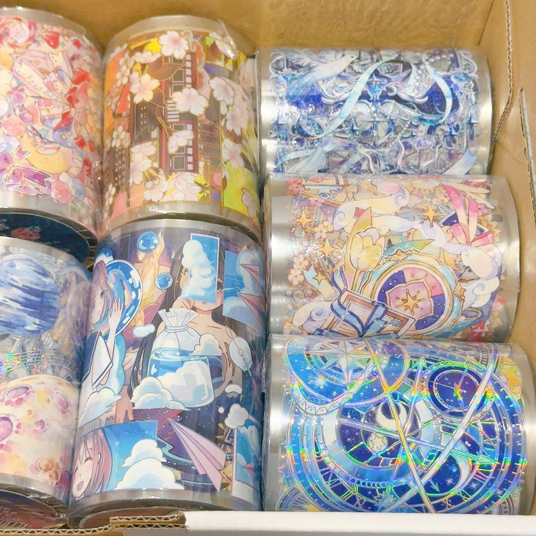 ミ*読様 【10巻セット】装飾マステ 新品 まとめ売り【ホログラム多めセット】