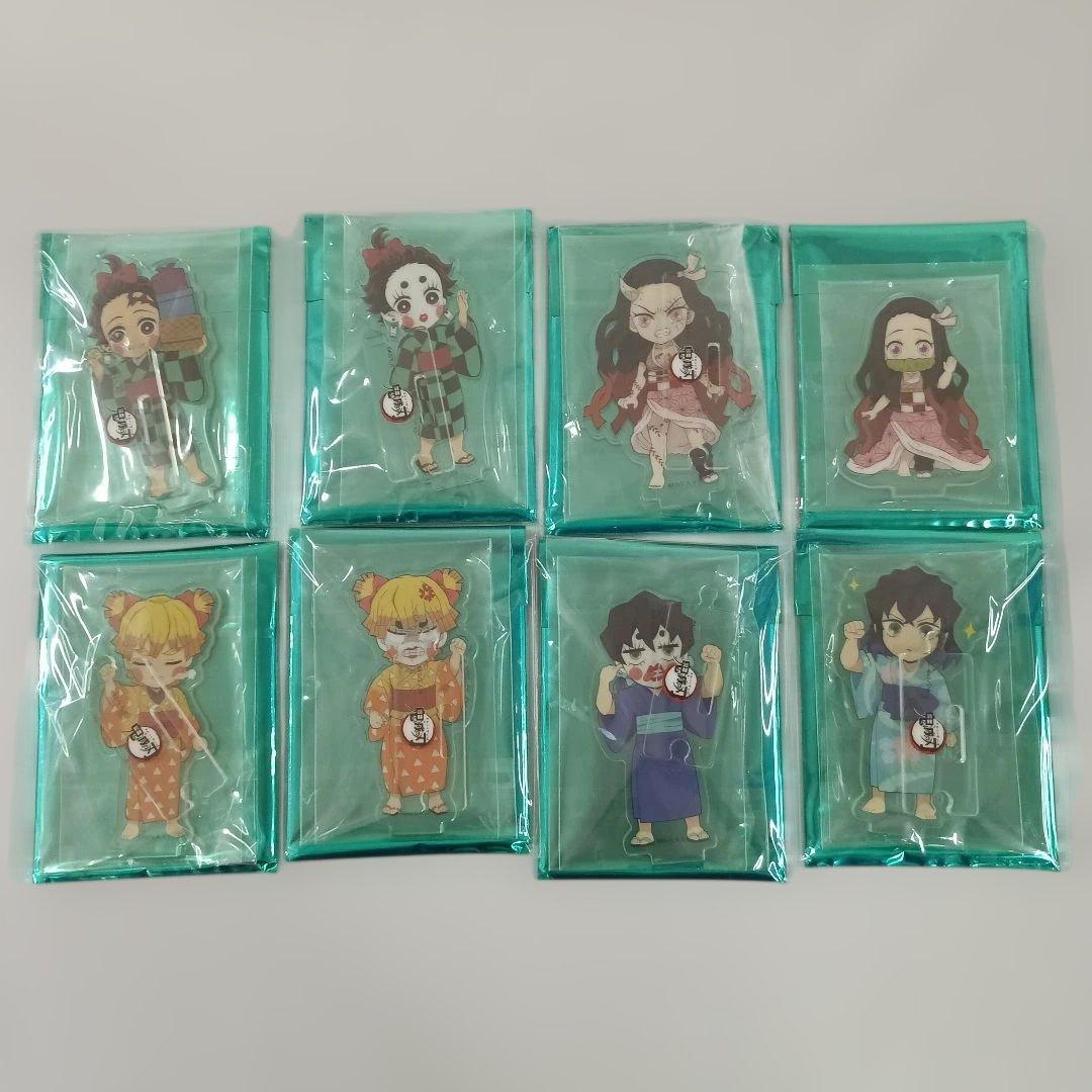 鬼滅の刃 無限列車編・遊郭編 キャラクター絵巻カフェ　ランダムアクスタ全種セット