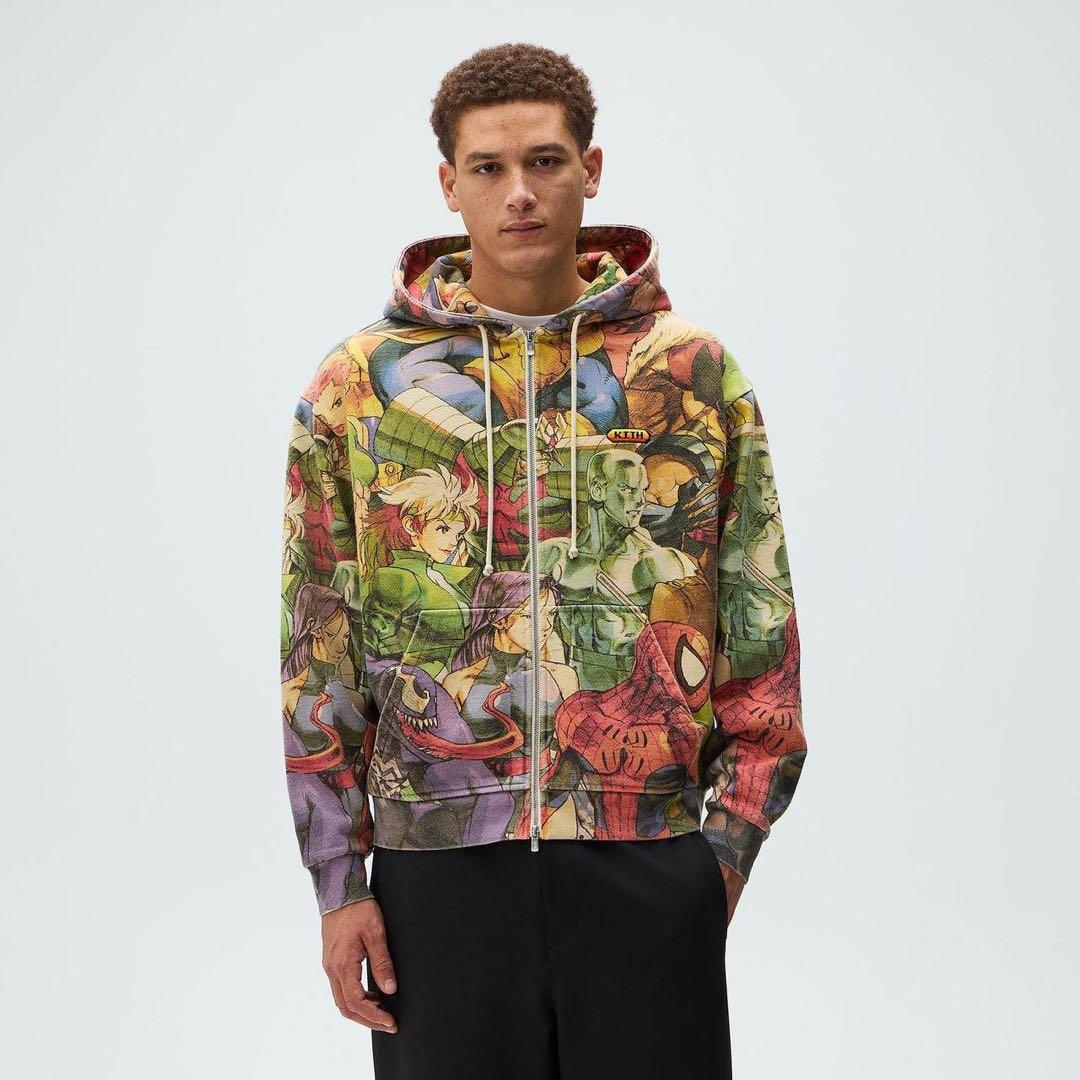 【新品】Kith×マーベル×カプコン フルジップパーカー XSサイズ
