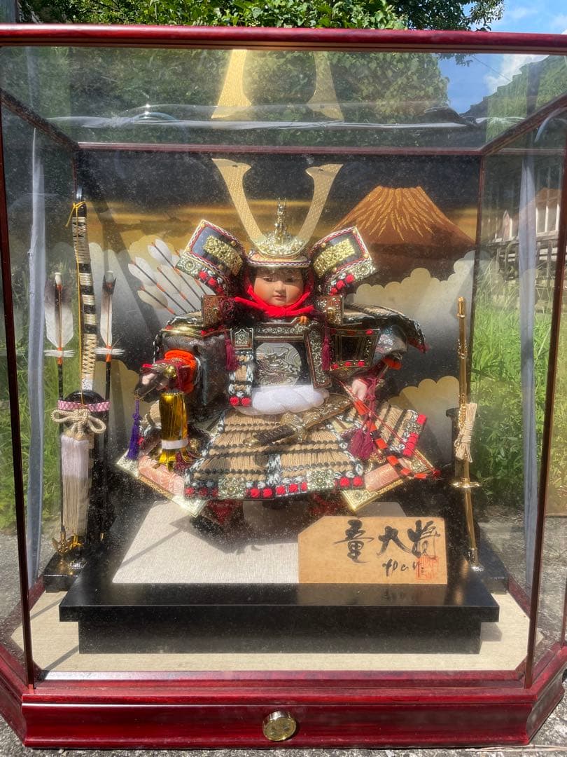 12号　童大将　 五月人形　端午の節句　ケース飾り　五月人形　子どもの日　レトロ