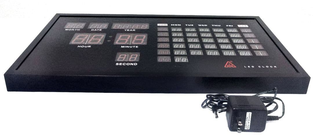 【廃盤品】JDL LED CLOCK デジタル掛け時計 / カレンダー 温度計