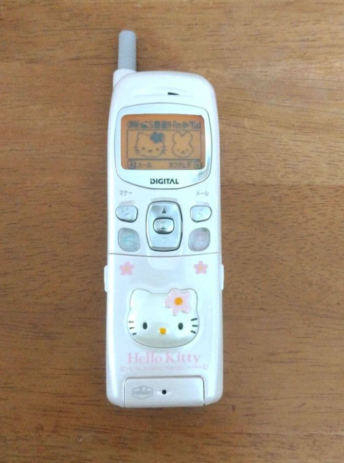 セルラー　Ｄ２０２Ｋ　ハローキティ　モックアップ 展示用模型　ガラケー