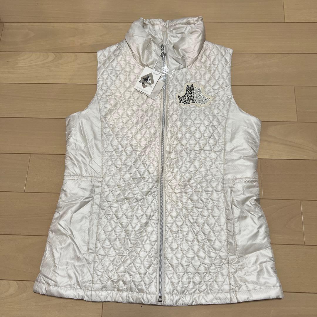 Black & White レディース ベスト ホワイト