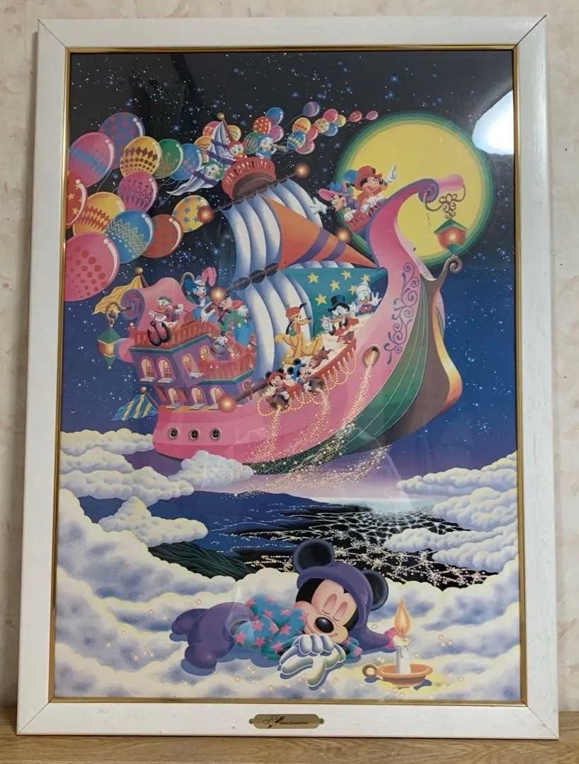即購入可能　ヴィンテージ物　ディズニー　夢の船 アートプリント