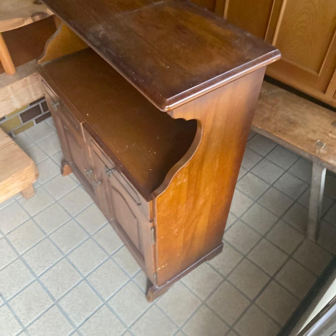 昭和レトロ　アンティーク調　木製キャビネット 幅約70cm 洋風　カリモク