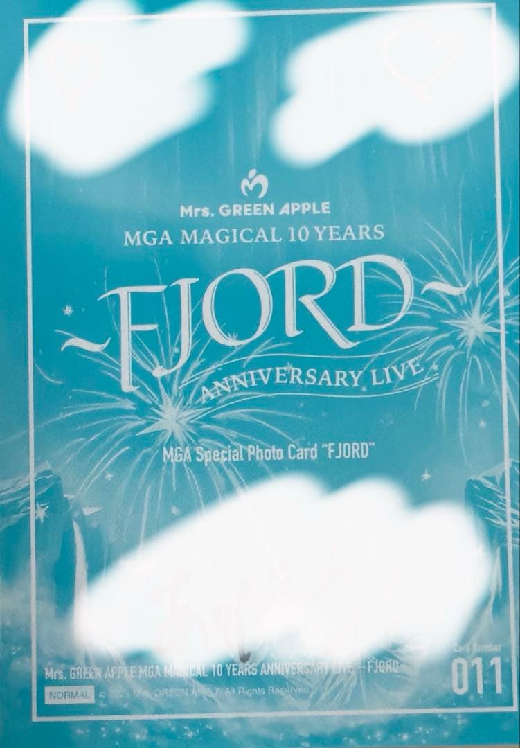 Mrs. GREEN APPLE \"FJORD\" 直筆サインフォトカード大森元貴
