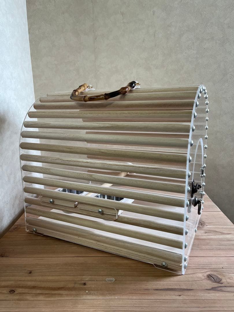 小鳥用キャリーケースおでかけキャリーアクリルキャリーバッグバードキャリー