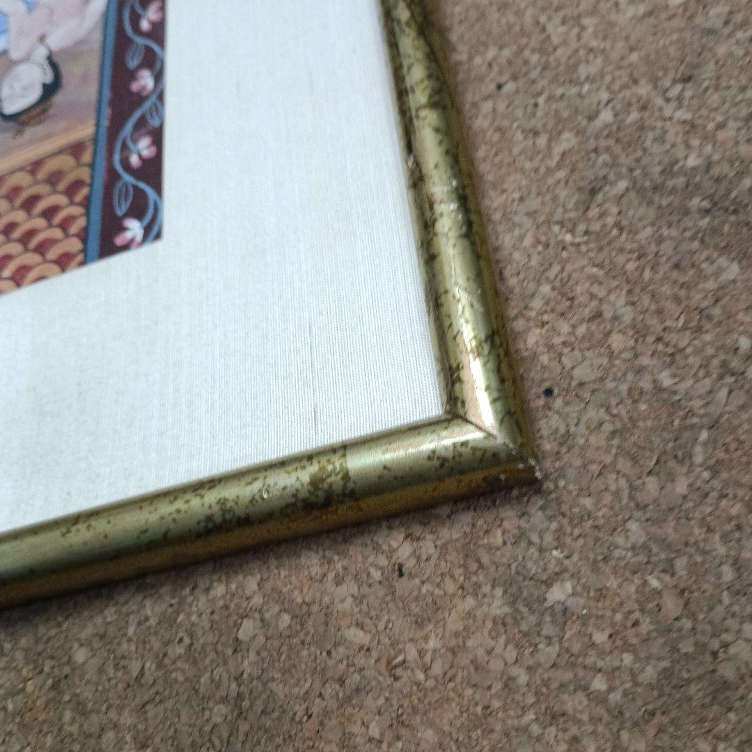 4446)タイの寺院画・宗教画？？？　水彩系の直筆　詳細不明