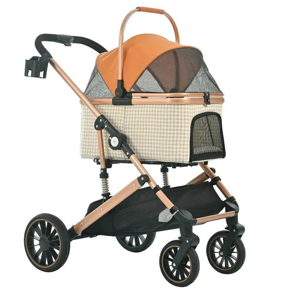 新品ペットカート 対面式 分離式 2way 折りたたみ 多頭1557-160