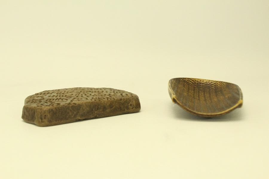 煎茶 黄泥 文字刻瓶敷 網形茶則 丸盆 まとめて(HA530)